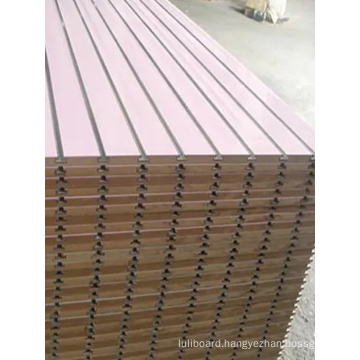 Slotted Melamine MDF with Aluminum Profiles